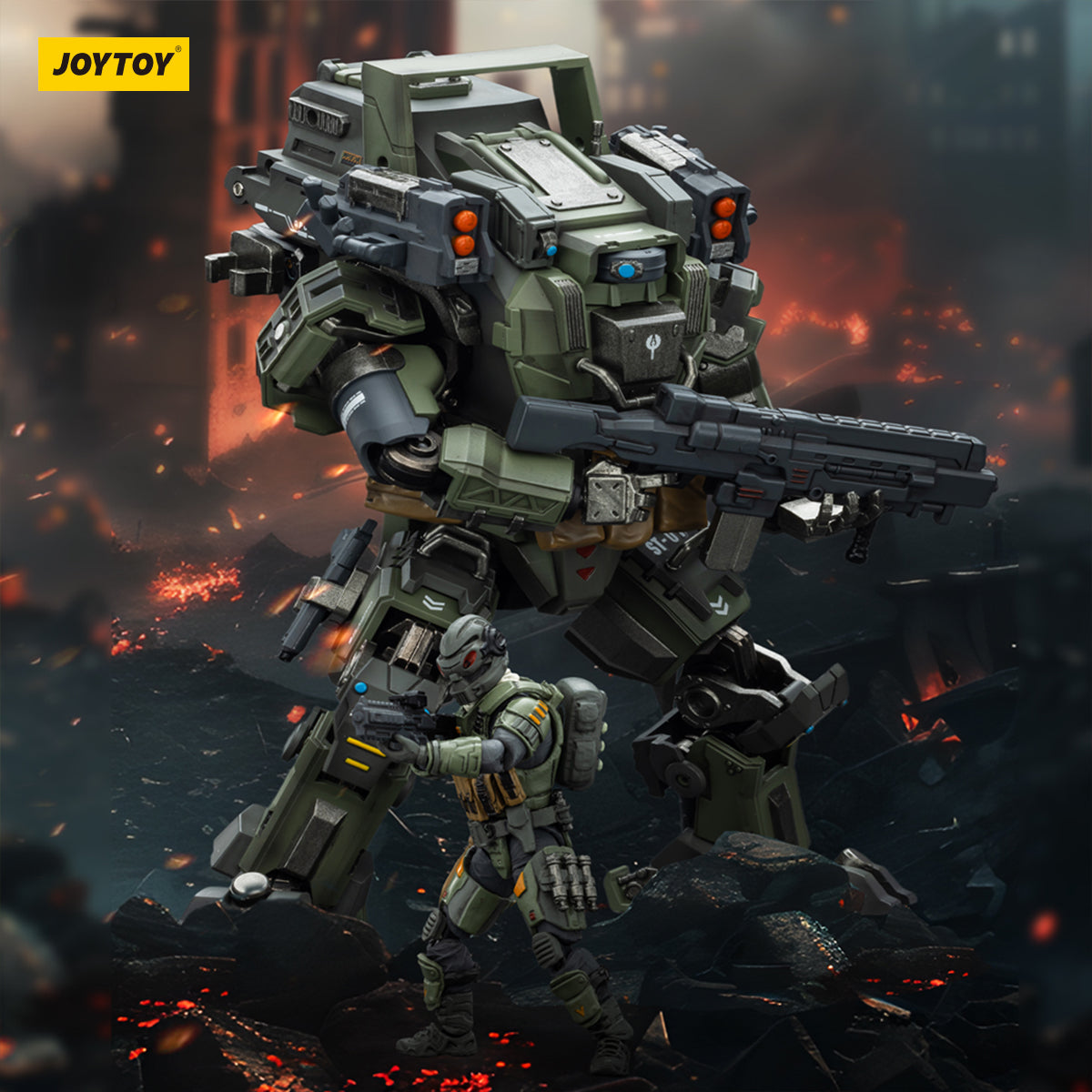 1/25 JOYTOY Action Figure Dark Source APOC Series Bedrock Standard