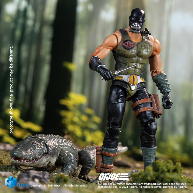 1/18 HIYA 4inch Action Figure Exquisite Mini Series G.I.Joe Croc