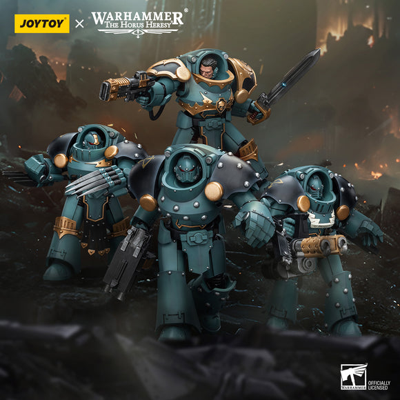 [PRE-ORDER]1/18 JOYTOY Action Figure Warhammer The Horus Heresy Sons Of Horus Tartaros Terminator Squad