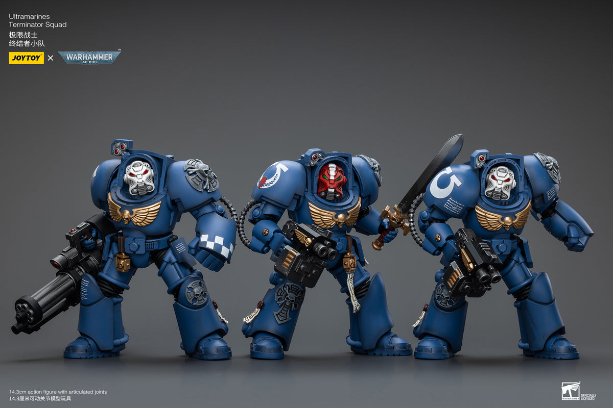 JOYTOY Warhammer 40K 1/18 Action Figures Ultramarines Chaplain in Terminator Armour 5.6Inch Collectible Model JOYTOY Warhammer 40K 1/18 Action Figures Ultramarines Chaplain in Terminator Armour 5.6Inch Collectible Model