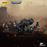 1/18 JOYTOY 3.75inch Action Figure Warhammer 40K Astra Militarum Ordnance Team with Malleus Rocket Launcher