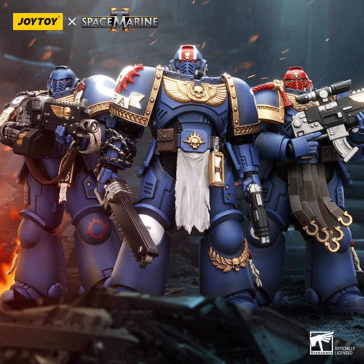 JoyToy Warhammer 40K Ultramarines Honour Guard 2 – Action Figure In Scala 1/18, 12cm - 3