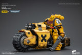 1/18 JOYTOY Action Figure Warhammer 40K Imperial Fists Raider-pattern Combat Bike