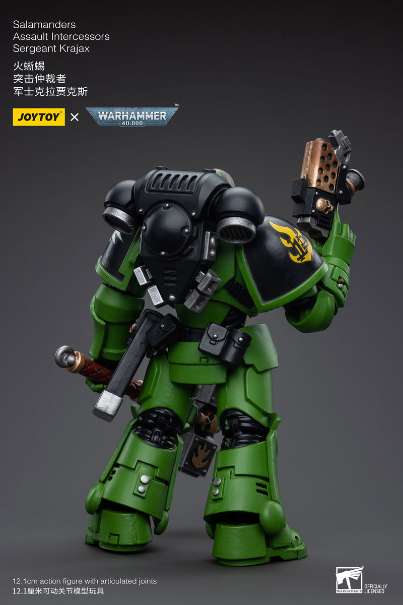 JOYTOY 1/18 Warhammer 40,000 Action Figure Salamanders Assault Intercessors  Sergeant Krajax Collection Model