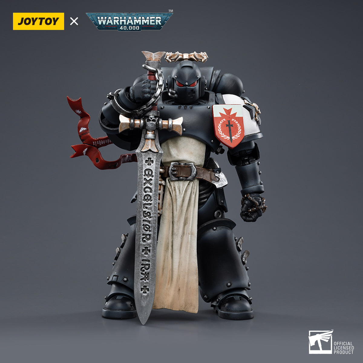 1/18 JOYTOY Action Figure Warhammer Black Templars (3pcs