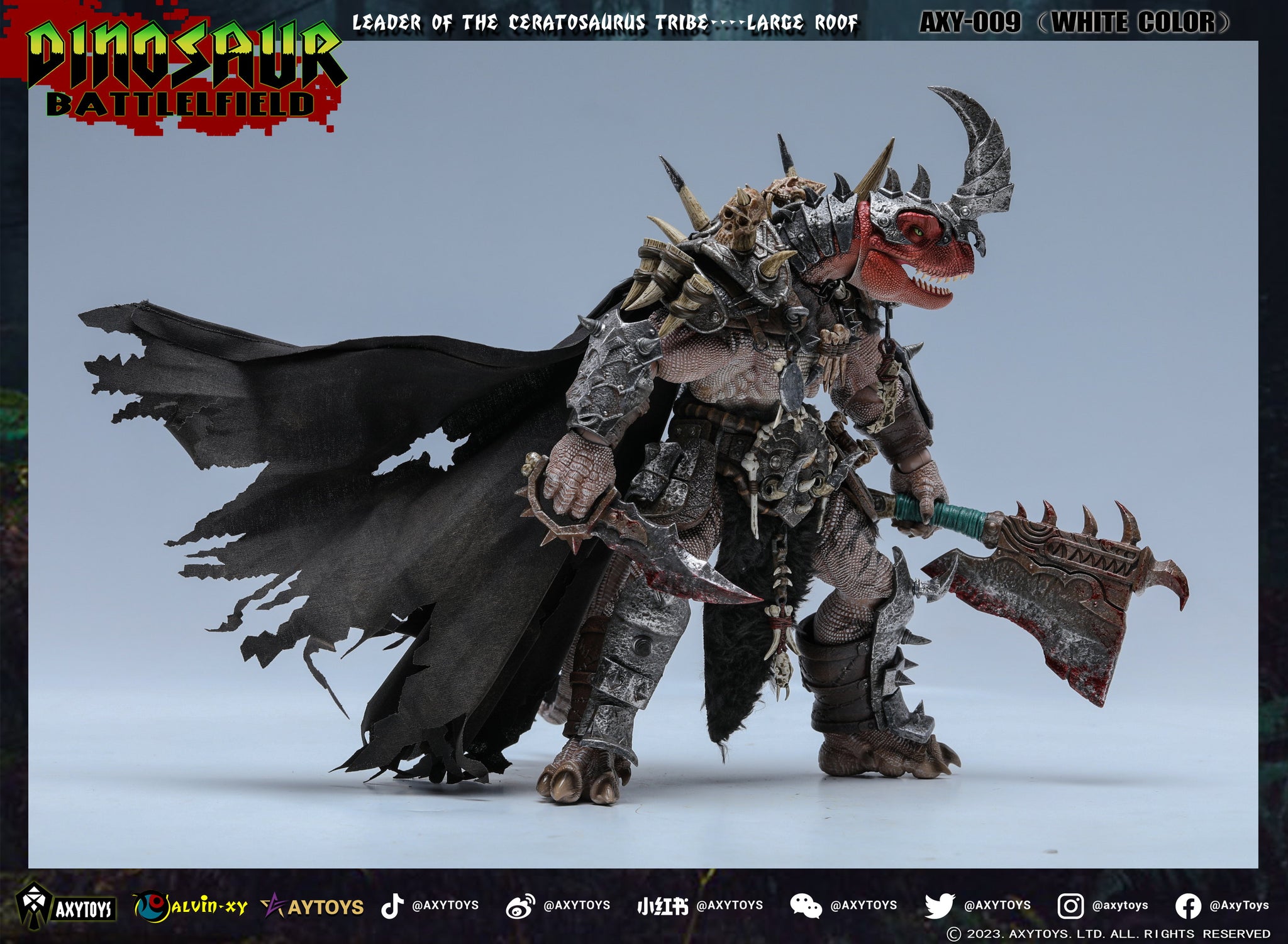 AxyToys 1/12 7.87inches Action Figure Dinosaur Battlefield