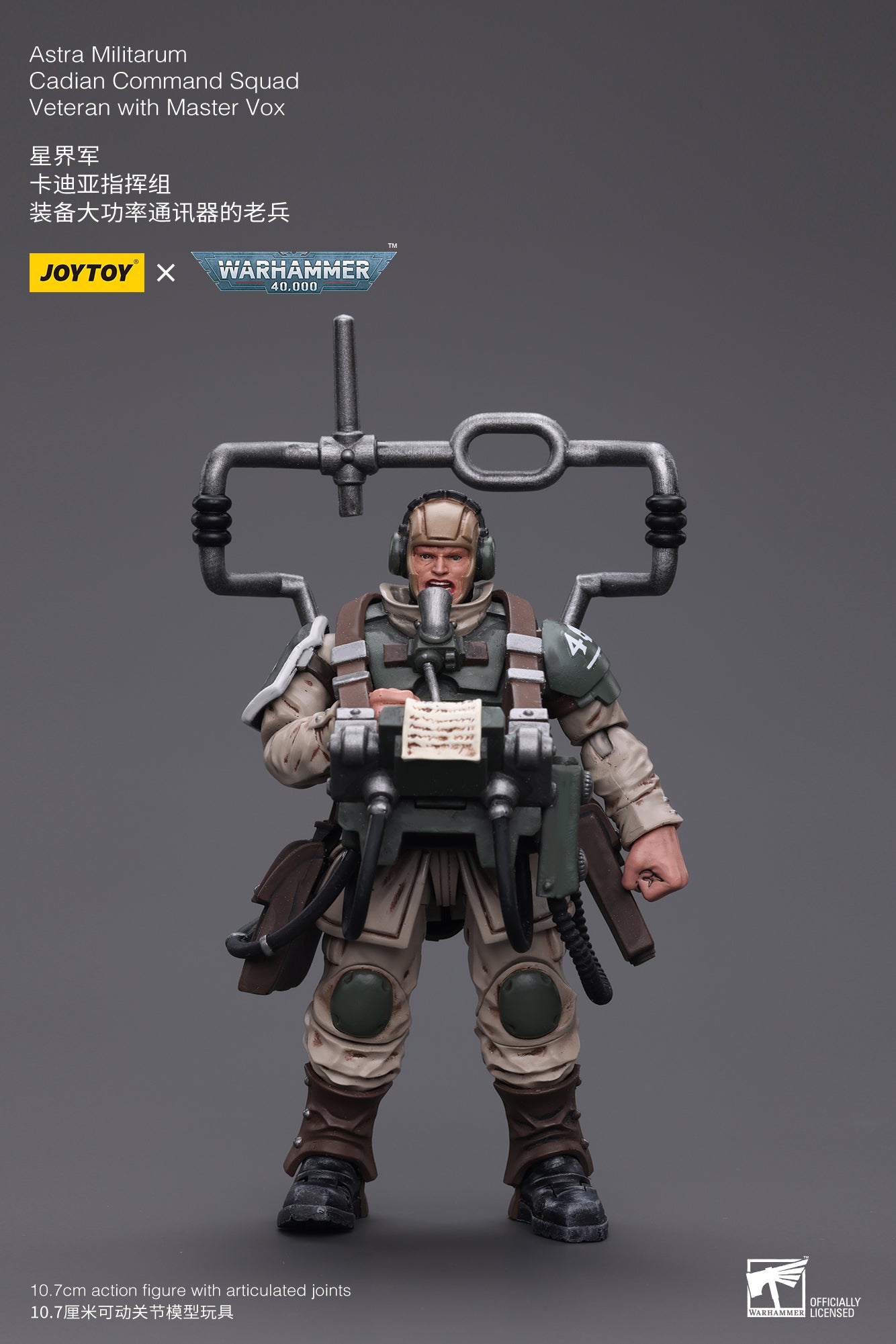 1/18 JOYTOY 3.75inch Action Figure Astra Militarum Cadian Command