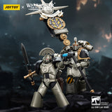 [Pre-Order]1/18 JOYTOY Action Figure Warhammer The Horus Heresy Iron Warriors MKVI Tactical Sergeant and Command Squad Chosen with Legion Standard