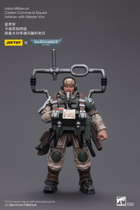 1/18 JOYTOY 3.75inch Action Figure Astra Militarum Cadian Command Squad Veteran with Master Vox