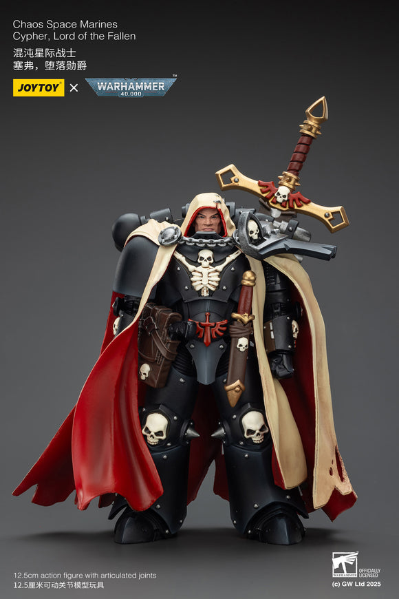 [Pre-Order]JOYTOY Action Figure Warhammer 40K Chaos Space Marines Cypher, Lord of the Fallen