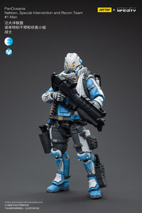 1/18 JOYTOY 3.75inch Action Figure Infinity PanOceania Nokken, Special Intervention and Recon Team #1Man