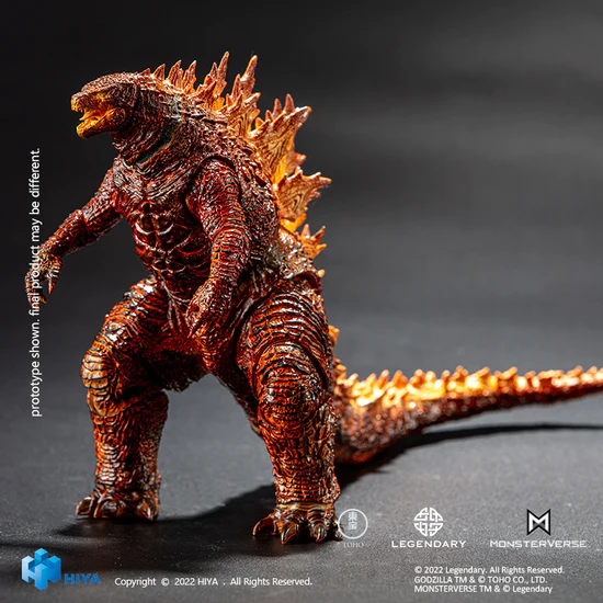 burning godzilla king of the monsters HIYA 7inches 18cm Action Figure Exquisite Basic Godzilla King of the M –  Ailinna Toy