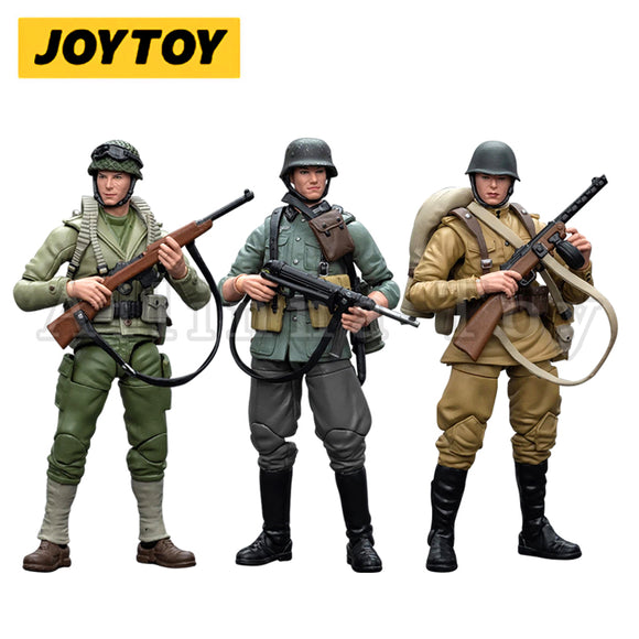 [PRE-ORDER]1/18 JOYTOY 3.75inch Action Figure WWII Wehrmacht Soviet Infantry United States Army