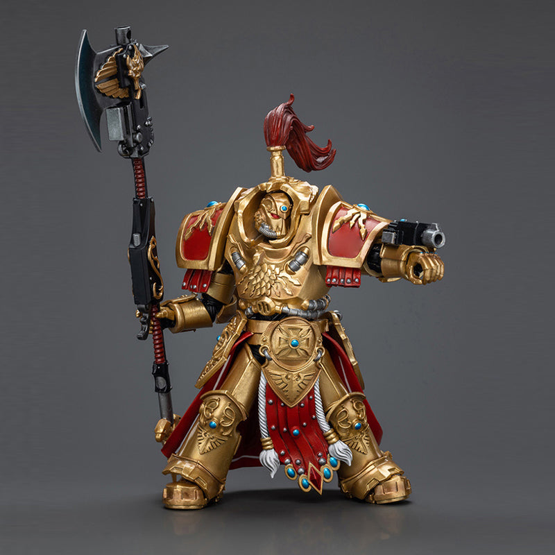 JOYTOY Warhammer 40K 1/18 Figuras de acción Adeptus Custodios Allarus Custodian con hacha Castellan Modelo coleccionable JOYTOY Warhammer 40K 1/18 Figuras de acción Adeptus Custodios Allarus Custodian con hacha Castellan Modelo coleccionable