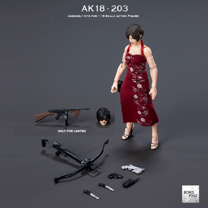Boris Ping Toys AK18 Series 1/18 action figure Wave 2 Agent Wang