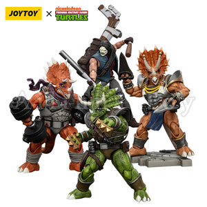 [Asia Exclusive][PRE-ORDER]1/18 JOYTOY Action Figure TMNT-Captain Zorax Adjutant Zork Triceraton Infantryman Casey Jones