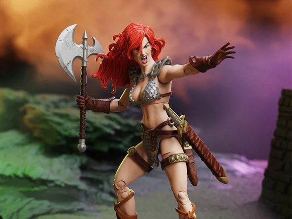 [Pre-Order]BFS 1/18 Boss Fight Studio 4inches Action Figure Red Sonja Hero H.A.C.K.S. Red Sonja