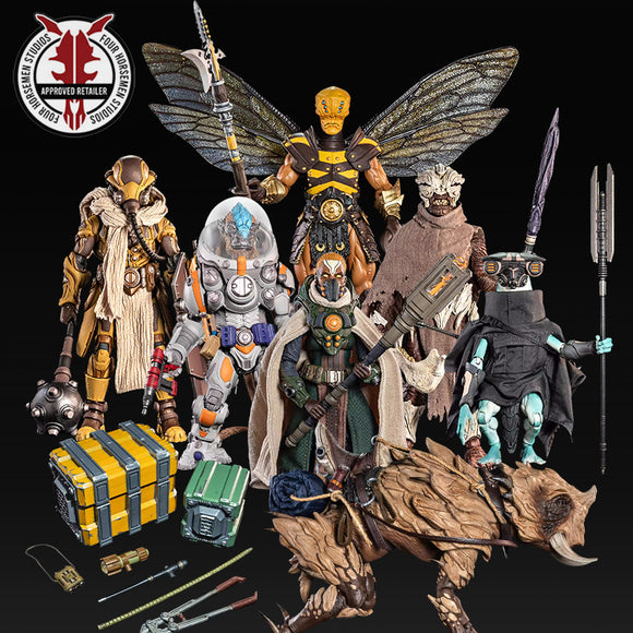 [Pre-Order]Four Horsemen Studio Mythic Legions 1/12 6inches Action Figure Cosmic Legions Oxkrewe, Book Two - Harrow Zone