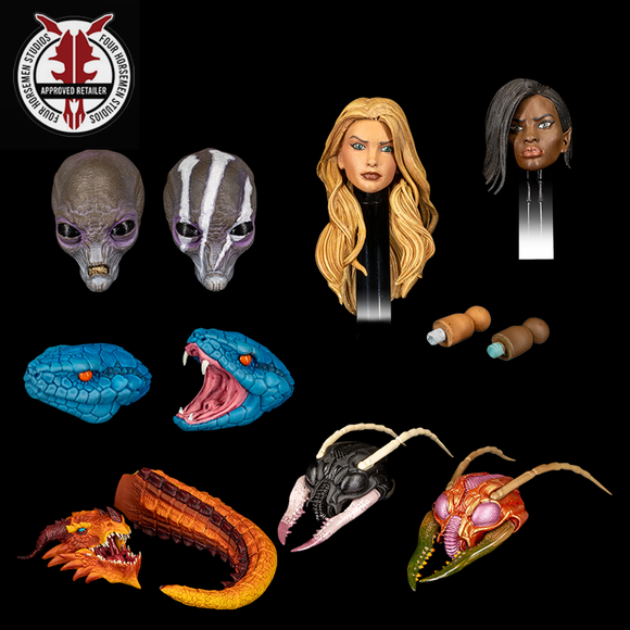 [Pre-Order]Four Horsemen Studio Mythic Legions 1/12 6inches Action Figure Cosmic Legions Dragosyr Greyborn Sphexxian Cosmic Character Pack