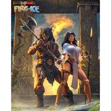 [Pre-Order]6.5inches 1/12 Frazetta Girls Action Figure Fire and Ice ICON Collectibles Dark Wolf Teegra Ver. 2