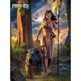 [Pre-Order]6.5inches 1/12 Frazetta Girls Action Figure Fire and Ice ICON Collectibles Dark Wolf Teegra Ver. 2