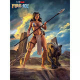 [Pre-Order]6.5inches 1/12 Frazetta Girls Action Figure Fire and Ice ICON Collectibles Dark Wolf Teegra Ver. 2