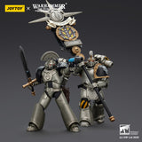 [Pre-Order]1/18 JOYTOY Action Figure Warhammer The Horus Heresy Iron Warriors MKVI Tactical Sergeant and Command Squad Chosen with Legion Standard