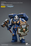 1/18 JOYTOY Action Figure Warhammer Ultramarines Vanguard Veteran with Thunder Hammer and Storm Shield