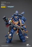 1/18 JOYTOY Action Figure Warhammer Ultramarines Captain With Jump Pack