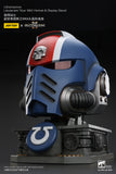 [Pre-Order]JOYTOY Action Figure Warhammer 40K Ultramarines Lieutenant Titus' MKX Helmet & Display Stand