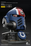 [Pre-Order]JOYTOY Action Figure Warhammer 40K Ultramarines Lieutenant Titus' MKX Helmet & Display Stand