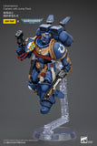 1/18 JOYTOY Action Figure Warhammer Ultramarines Captain With Jump Pack