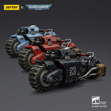[Pre-Order]1/18 JOYTOY Action Figure Warhammer 40K Blood Angels Space Wolves Raven Guard Raider-pattern Combat Bike with twin-linked bolt rifles