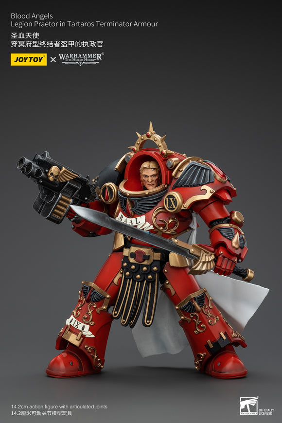 [PRE-ORDER]1/18 JOYTOY Action Figure Warhammer The Horus Heresy Blood Angels Legion Praetor in Tartaros Terminator Armour