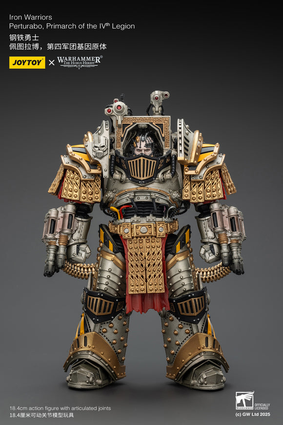 [Pre-Order]1/18 JOYTOY Action Figure Warhammer The Horus Heresy Iron Warriors Perturabo, Primarch of the lVth Legion