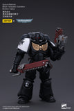 [PRE-ORDER]1/18 JOYTOY Action Figure Warhammer Space Marines Black Templars Outriders Brother Valtus Re-issue Version