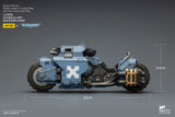 [Pre-Order]1/18 JOYTOY Action Figure Warhammer 40K Blood Angels Space Wolves Raven Guard Raider-pattern Combat Bike with twin-linked bolt rifles