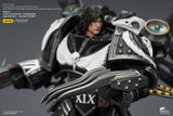 [Pre-Order]1/18 JOYTOY Action Figure Warhammer The Horus Heresy Raven Guard Corvus Corax, Primarch of the XIX Legion with artificer-crafted lightning talons, archaeotech pistols, and whip