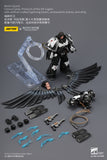 [Pre-Order]1/18 JOYTOY Action Figure Warhammer The Horus Heresy Raven Guard Corvus Corax, Primarch of the XIX Legion with artificer-crafted lightning talons, archaeotech pistols, and whip