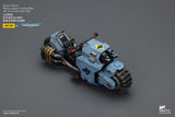 [Pre-Order]1/18 JOYTOY Action Figure Warhammer 40K Blood Angels Space Wolves Raven Guard Raider-pattern Combat Bike with twin-linked bolt rifles