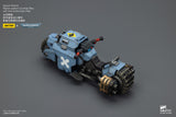 [Pre-Order]1/18 JOYTOY Action Figure Warhammer 40K Blood Angels Space Wolves Raven Guard Raider-pattern Combat Bike with twin-linked bolt rifles