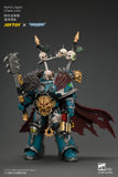 [Pre-Order]1/18 JOYTOY Action Figure Warhammer 40K Alpha Legion Chaos Lord with Plasma Pistol and Accursed Wea pon
