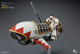 [Pre-Order]1/18 JOYTOY Action Figure Warhammer The Horus Heresy White Scars Legion Shamshir Jetbike