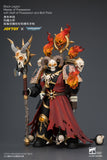 [Pre-Order]1/18 JOYTOY Action Figure Warhammer 40K Black Legion Master of Possession with Staff of Possession and Bolt Pistol