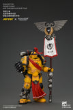 [Pre-Order]1/18 JOYTOY Action Figure Warhammer The Horus Heresy Imperial Fists Herald Consul with Standard and Bolt Pistol