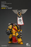 [Pre-Order]1/18 JOYTOY Action Figure Warhammer The Horus Heresy Imperial Fists Herald Consul with Standard and Bolt Pistol