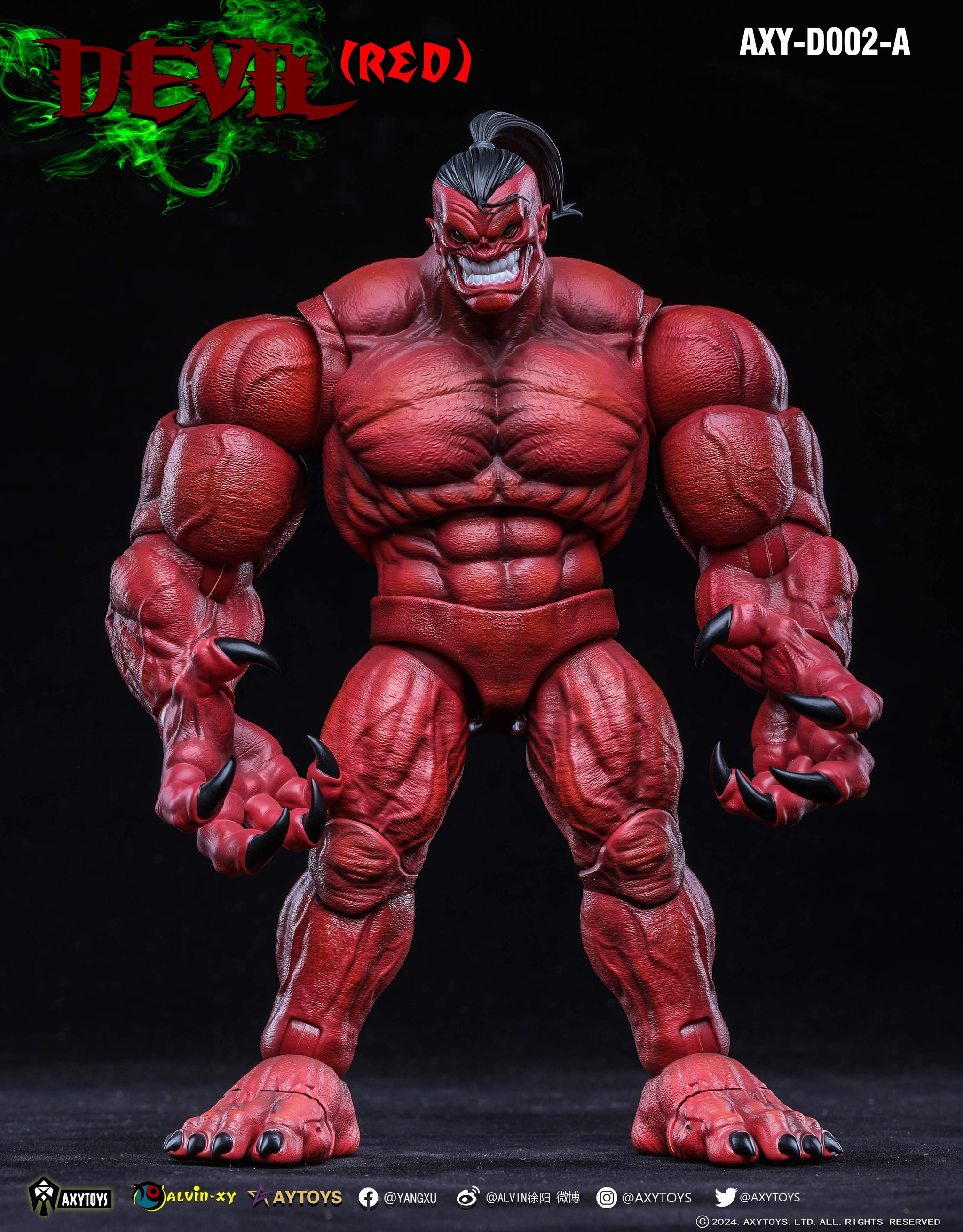 AxyToys 1/12 20CM Action Figure Devil Red Version Grey Version