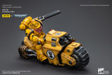 1/18 JOYTOY Action Figure Warhammer 40K Imperial Fists Raider-pattern Combat Bike