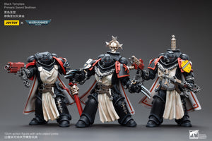 1/18 JOYTOY Action Figure Warhammer Black Templars Primaris Sword Brethren Set(3PCS)