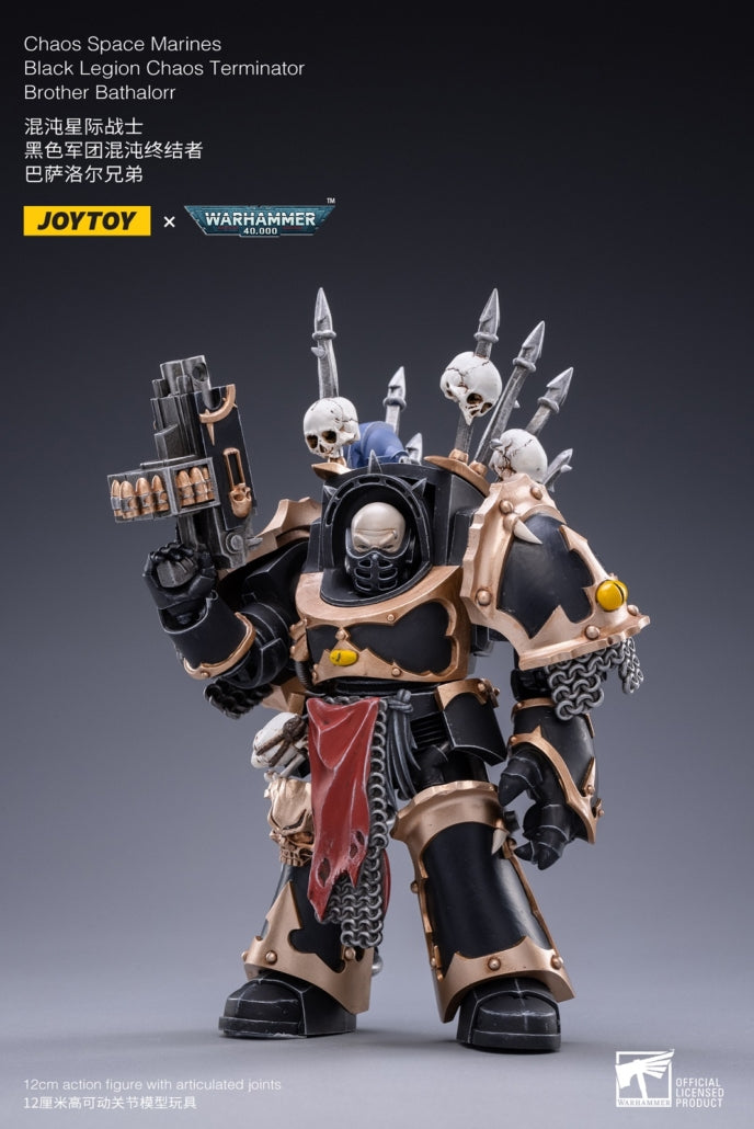 1/18 JOYTOY Action Figure Warhammer Chaos Space Marines Black
